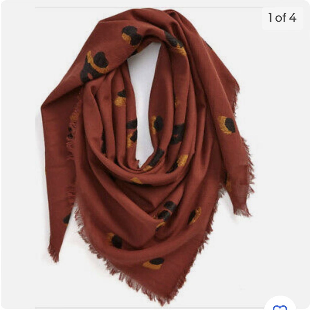 Madewell Leopard Print Square Scarf